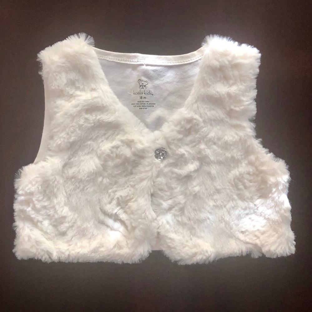 Faux Fur vest for little girl